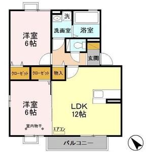 ボナール205号室 間取