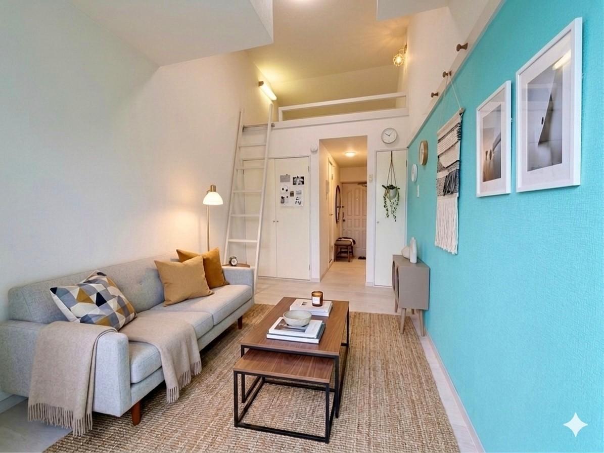 パレス井土ヶ谷203号室 インテリア例2（居室）