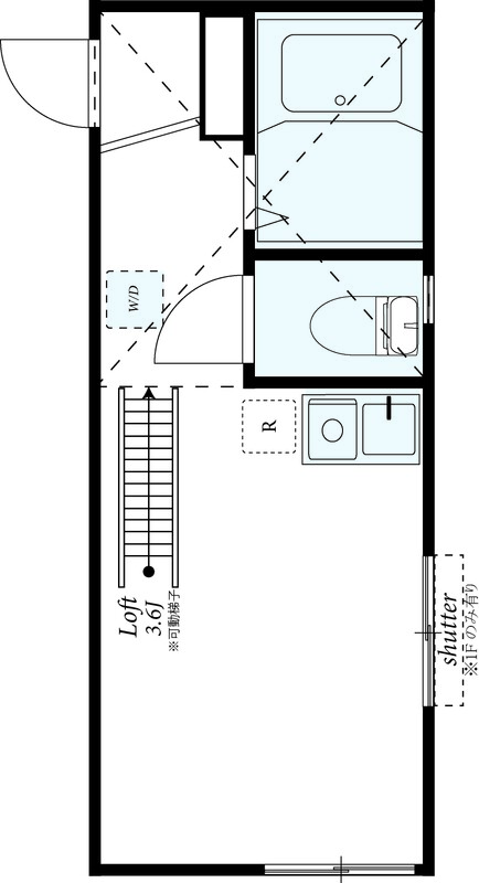 G・Aヒルズ白楽Ⅱ1階 間取