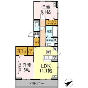 トレビ・フォンタナ101号室 間取