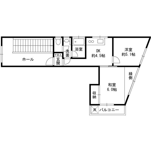 杉山ビル301号室 間取