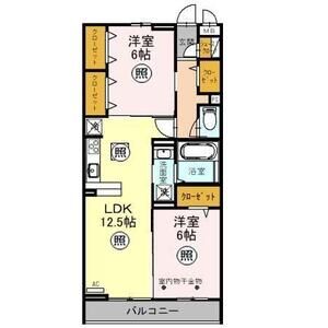 plume103号室 間取