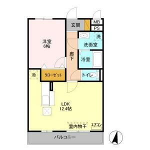 グラマードマレⅡ103号室 間取