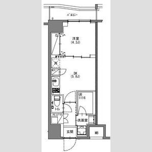 S-RESIDENCE新宿御苑903号室 間取