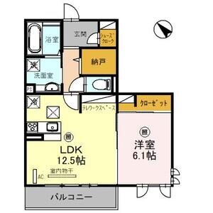 エバープレイス武蔵浦和101号室 間取