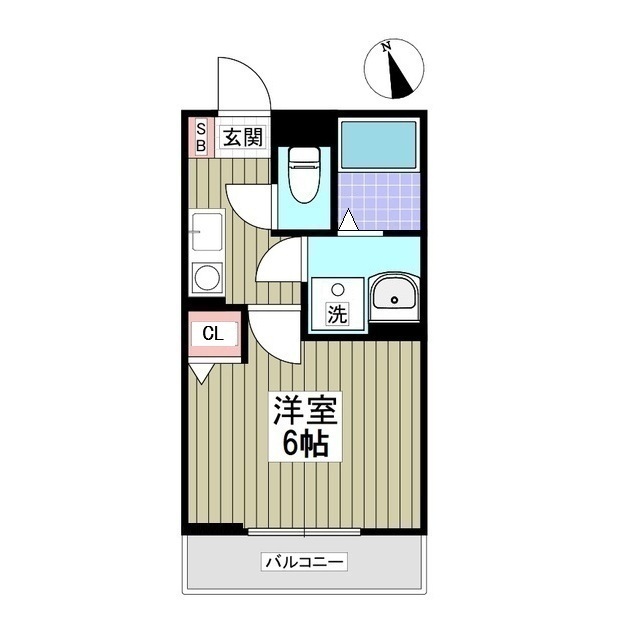 パルトネール東久保町104号室 間取