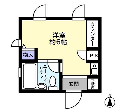 ラ・クレッツ門前仲町0302号室 間取り図