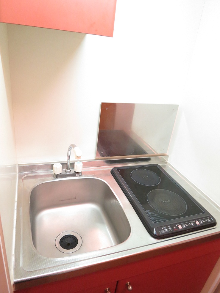 レオパレスペルル102号室 2口電気コンロ