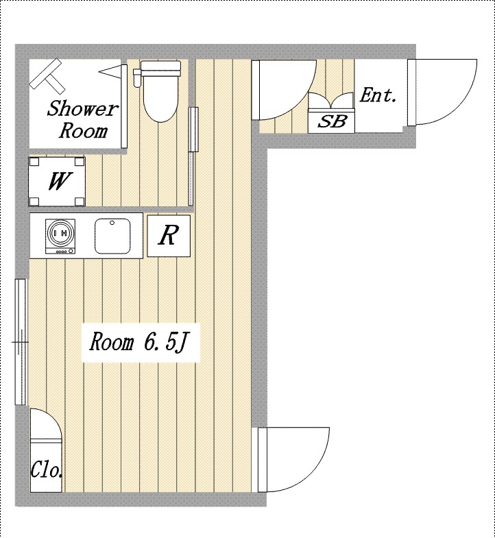 レジデンストーキョー亀戸4階 間取