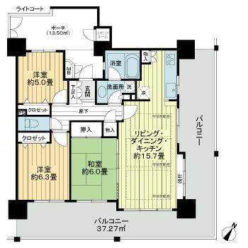 イトーピア目黒ブランニュー11階 間取