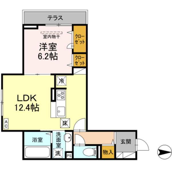 プルミエール新田101号室 部屋その他