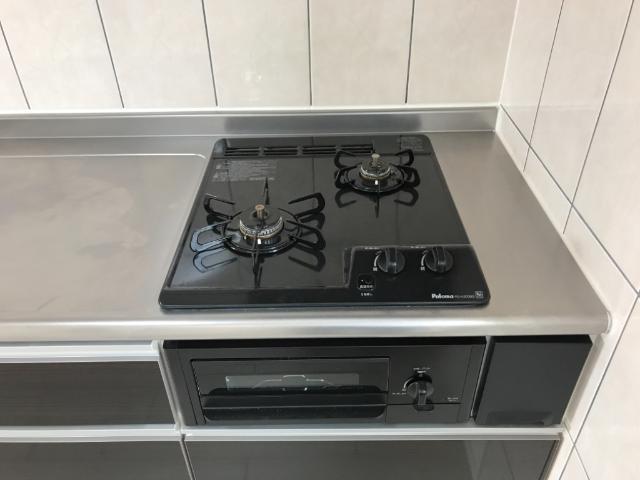 Lina（リーナ）201号室 グリル付ガスコンロ（イメージ）