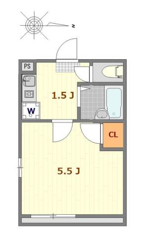 アーネスト蒲田2階 間取