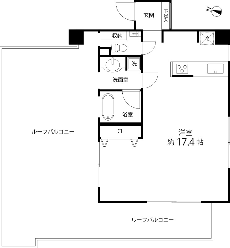 レガリア都立大レジデンス6階 間取