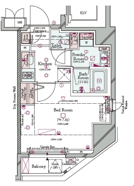 コンシェリア田町3階 ☆インターネットWiFi無料☆