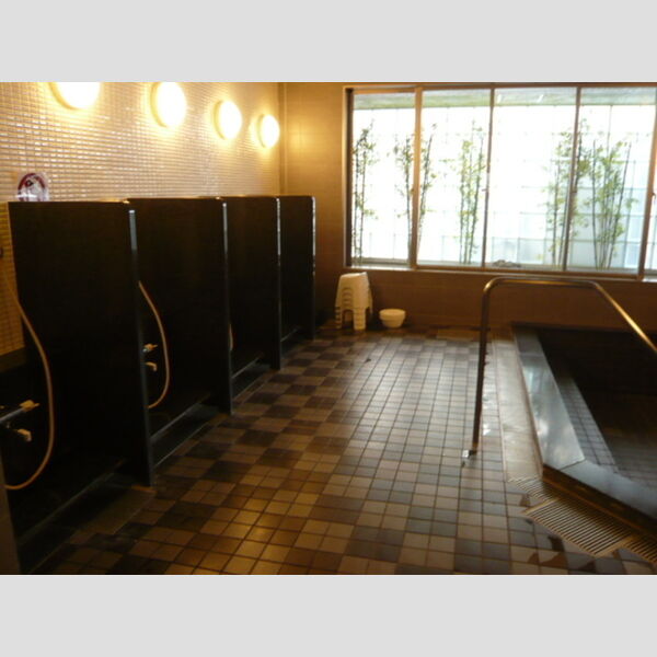 ハートビートベース横濱根岸101号室 共有スパ(サウナ付きは男湯女湯で1週間交代。定休日あり)