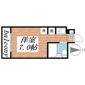 タッシ国立0205号室 間取