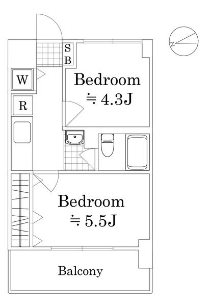 クレッセント羽田806号室 間取