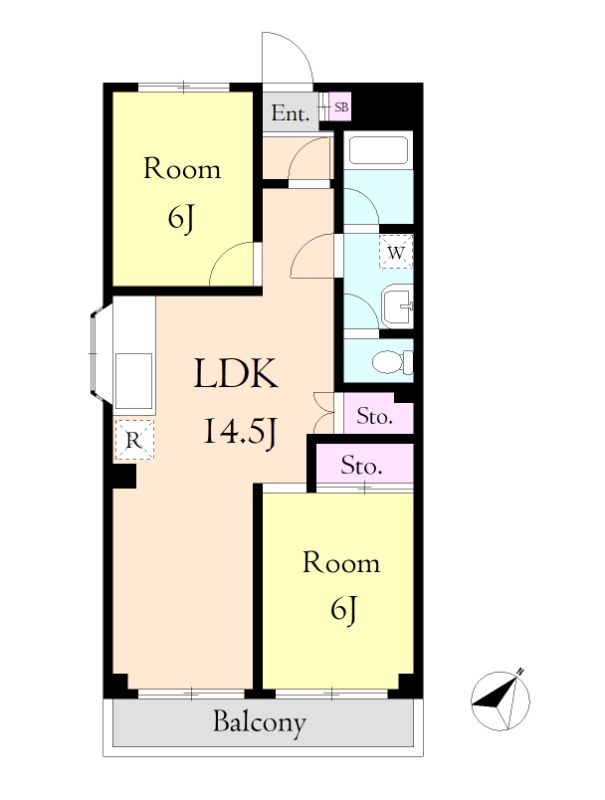 パールマンションⅠ5階 間取