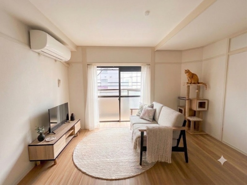 稲毛マリンハイツ2階 部屋に家具を置いた時のイメージ画像です
