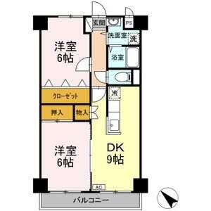 クレッセ305号室 間取