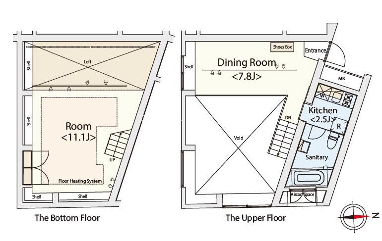 カスタリア恵比寿1階 間取