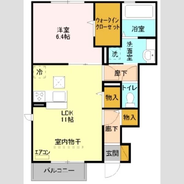 Casa Libra101号室 ☆間取図☆