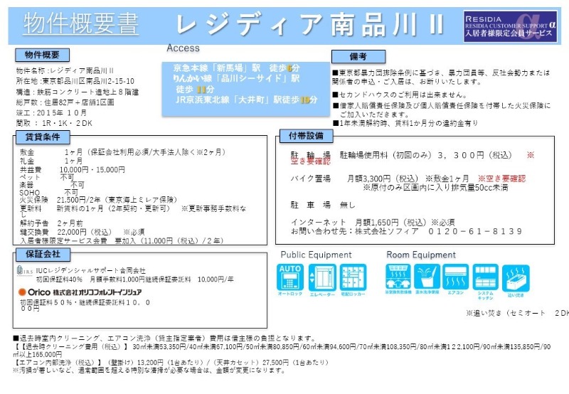 レジディア南品川Ⅱ3階 部屋その他