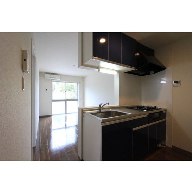 ＨＩＬＬ　ＳＩＤＥ　マルシ　Ⅱ 3口ガスシステムキッチン（グリル付）