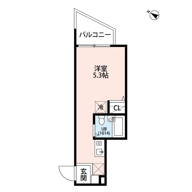 ADIK谷在家301号室 間取