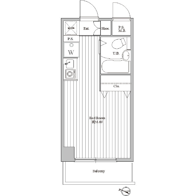アクト鷺沼0215号室 間取