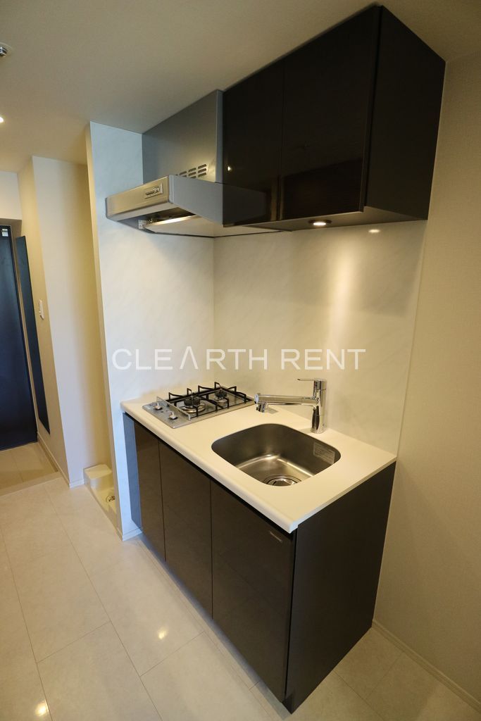 コンシェリア大崎 ＣＲＯＳＳＩＡ15階 浄水器一体型ハンドシャワー水栓/人工大理石カウンタートップ