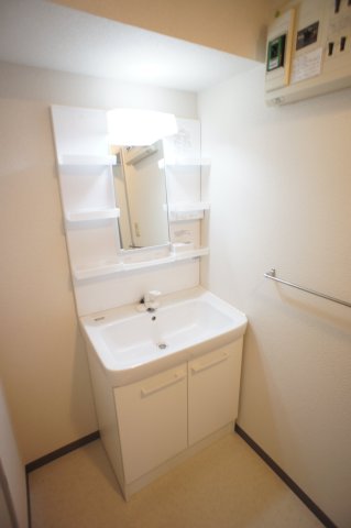 リビエール本郷0803号室 スペースが確保できる洗面所です