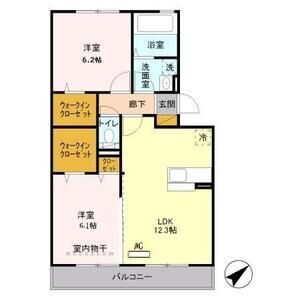 フローラ(新座)205号室 間取