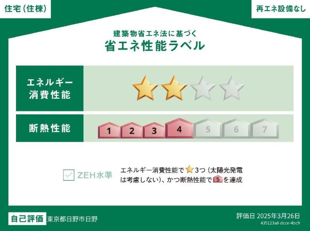 ブラン　メゾンⅢ 省エネ性能ラベル