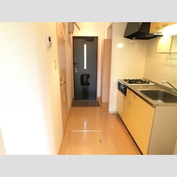 ボーヌファムⅢ　Ⅲ105号室 ガスコンロ付のキッチンです。