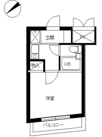 スカイコート川崎第8604号室 間取