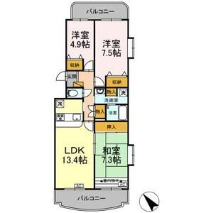 グランフィールド行徳306号室 間取