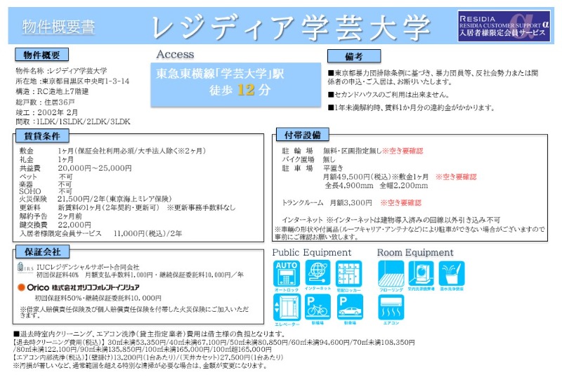 レジディア学芸大学4階 部屋その他