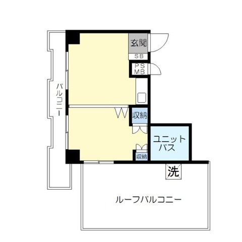 ＧＳハイム山下町9階 間取