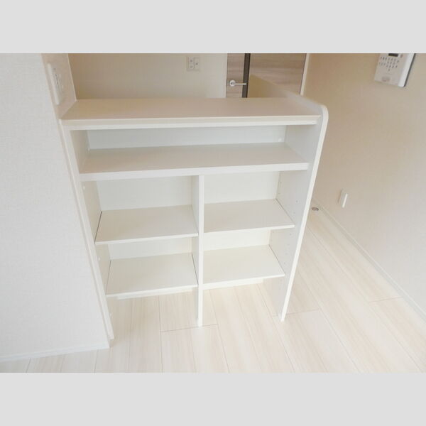 ユートリーⅩ301号室 キッチンカウンター前収納