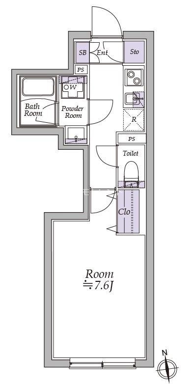 アトリオフラッツ高円寺5階 間取