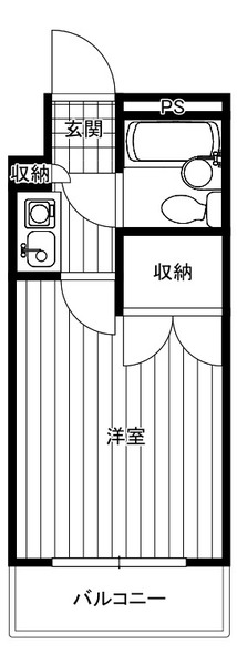 キャトルセゾン清新111号室 間取