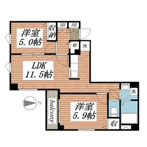 コンドミニオM0402号室 間取