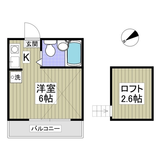 ライフピアブラウン202号室 間取