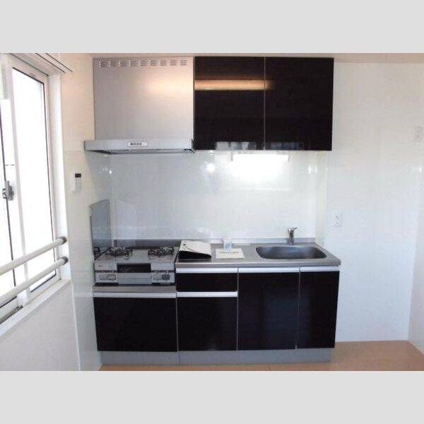 ロハス末広207号室 キッチン(ガスコンロ付き)