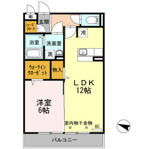 ホワイト ヴィラ202号室 間取