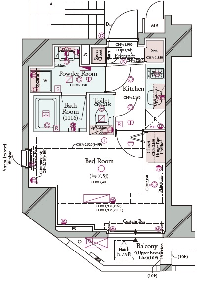 コンシェリア田町9階 インターネット利用料無料/角部屋