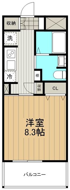 パインリッチ湘南0405号室 間取