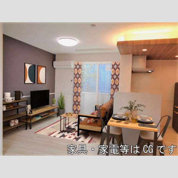 エクセリア北烏山 105号室　家具・家電はCGです